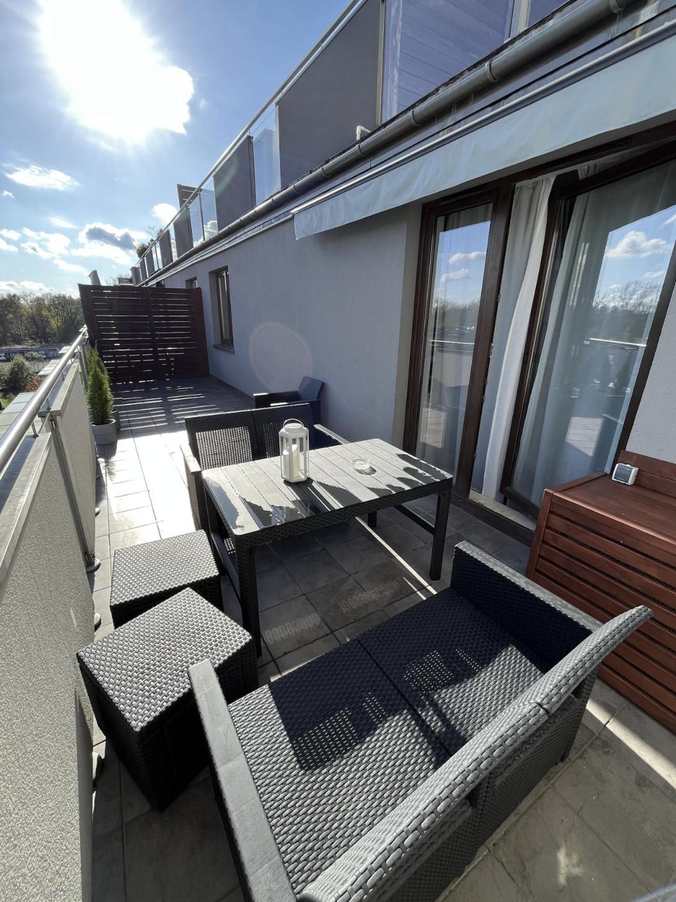 Apartament Z Tarasem Oraz Podziemnym Parkingiem Cracóvia Exterior foto
